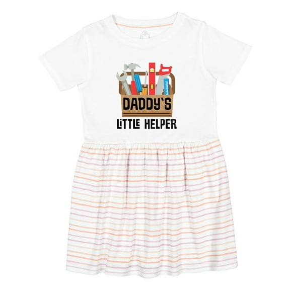Inktastic Daddys Little Helper Tool Box Girls Toddler Dress