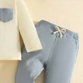 thumbnail image 5 of NOLDARES Toddler Baby Boy Set Clothes Long Sleeve Cute Print Tee Sweatpants Elastic Waist Casual Winter Outfits 2Pcs Size:5-6 Y,Sky Blue, 5 of 6