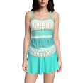 thumbnail image 1 of Fadeal Bathing Suit for Women Women Plus Size Tankini Swimsuits Two Piece Color Block Cutout Flowy Tummy Bathing Suits with Shorts Plus Size Bathing Suit for Women Green L, 1 of 4