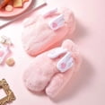 thumbnail image 3 of Sosteniendo el corazón cálido y moviendo las alas del ángel son lindos y dinámicos, suaves y agradables para la piel con guantes de terciopelo engrosados para mantener el calor en invierno., 3 of 5