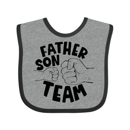 

Inktastic Father s Day Father Son Team Parent Child Fist Bump Gift Baby Boy or Baby Girl Bib