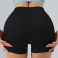 thumbnail image 4 of idosla Women Workout Booty Shorts Impact Scrunch Lifting Biker Gym Hot Shorts Spandex for Yoga Running (Black, M), 4 of 8