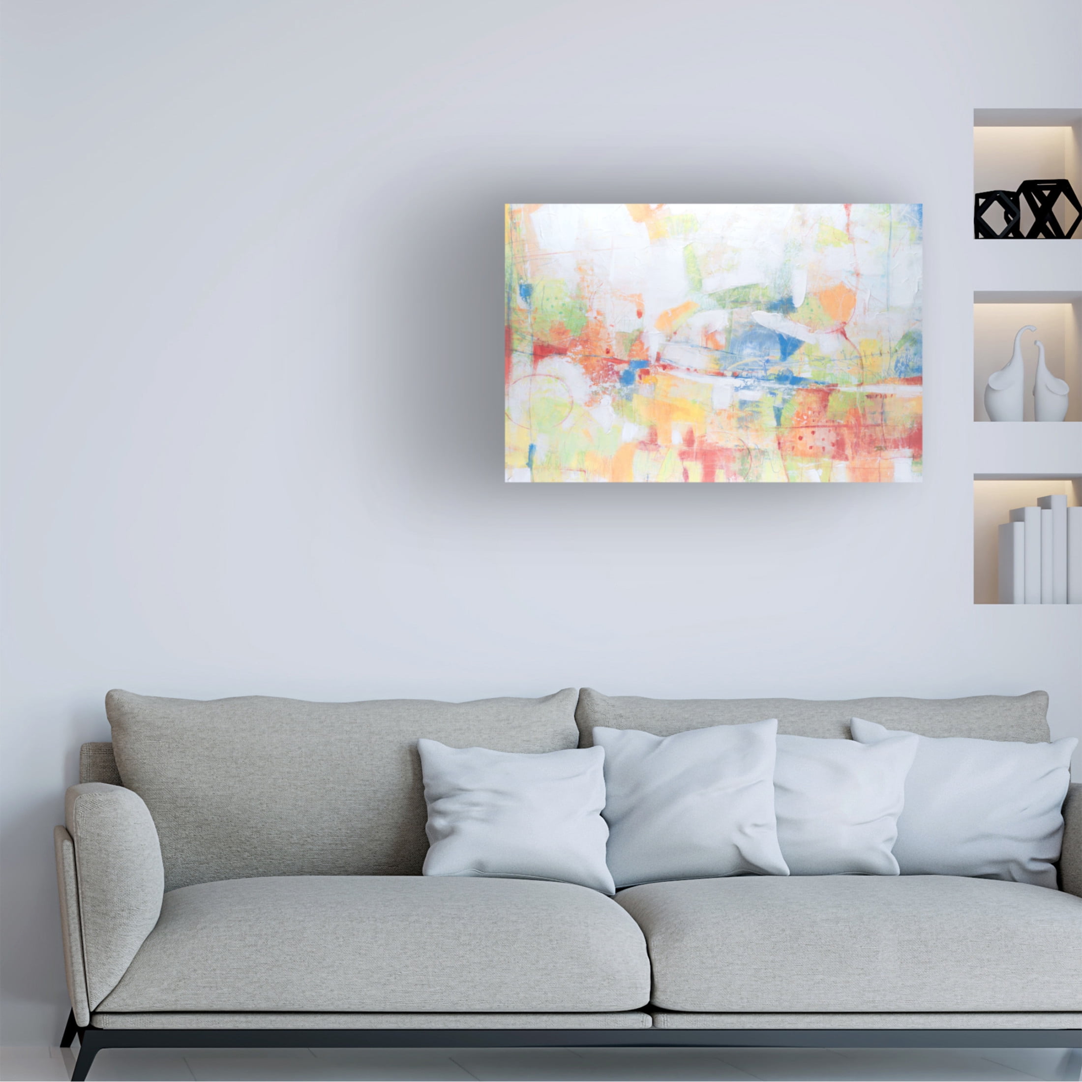 Canvas Wall Art - Tim OToole 'Lost and Found I' Wall Art for Living Room, Bedroom, or Office Décor by Trademark Fine Art - 24 x 16 Inches