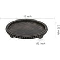 thumbnail image 3 of HPC Decor 12in Round Tray for Home Decor- Black Wood Beaded, Decorative Round Tray for Living Room Decor, Coffee Table Decor, Kitchen Table Decor or Farmhouse Serving Tray, 3 of 6