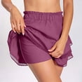 thumbnail image 2 of Kvture Flowy Skorts for Women Ruffle Tiered Skorts High Waist Mini Skirts Tennis Golf Crochet Casual Shorts M Hot Pink, 2 of 9
