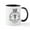 White/Black Inside, variant on CafePress - Vintage Queen Bee Mug - 11 oz Ceramic Mug - Novelty Coffee Tea Cup