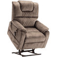 thumbnail image 2 of JUUXO Lay Flat Lift Recliner Sleeping Chair in 25" Seat Width, Large Power Lift Chair for Elderly, Extra Wide Heated Massage Chair 400 lbs, 2 of 9