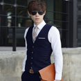 thumbnail image 3 of Chaleco de traje para hombre, chaleco de traje informal ajustado para hombre, chaleco fino de negocios de talla grande, ropa de trabajo, ropa formal, caballo, 3 of 3