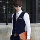 thumbnail image 3 of Chaleco de traje para hombre, chaleco de traje informal ajustado para hombre, chaleco fino de negocios de talla grande, ropa de trabajo, ropa formal, caballo, 3 of 3