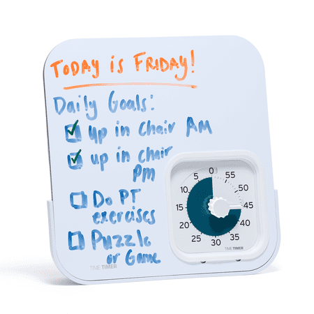 PRO Applied® Personal 60-Minute Visual Countdown Timer with Magnetic Dry Erase Board – Professional Grade Timer for Therapy
