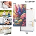 thumbnail image 2 of Coolnut Pastoral Floral Hand Towels 2 Pieces, Cotton Bath Towel for Drying Face Hands Body Decorative Water Absorbent Lightweight Towels for Bathroom Ktichen Travel Gym, 16"x28", 2 of 6