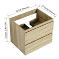 thumbnail image 2 of 24" Vanity for Bathroom Decor | Floating Design, 2 Drawers with Soft Close | Eco-Friendly Plywood with Scratch-Resistant Surface | Handles Assembly and Storage Optimization, 2 of 7