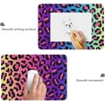 thumbnail image 3 of Neon Rainbow Leopard Cheetah Large Gaming Mouse Pad Big Mousepad Mice Keyboard Mat with Non-Slip Rubber Base for Computer Laptop Home & Office, 31.5 X 11.8 inch, 3 of 6