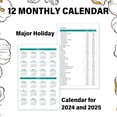 thumbnail image 4 of Mfigree July 2024 to 2025 Plan Notebook Gold Stamping Schedule for Women, Mom, Work Calendar Planner - Spiral Bound Weekly Planner, Weekly/Monthly Agenda Organizer & Calendar Book, 4 of 8