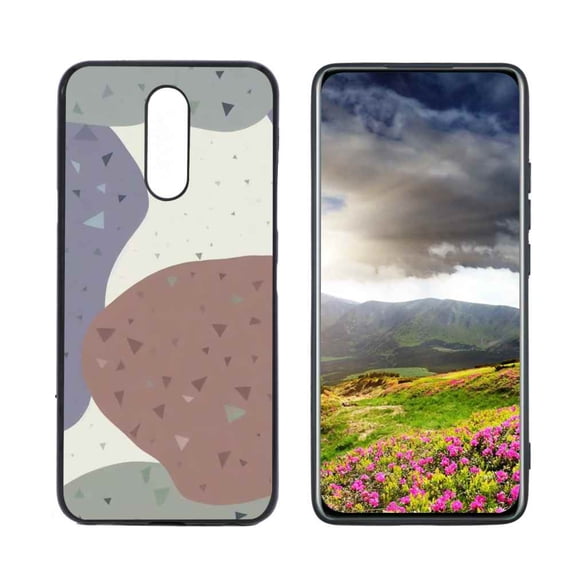 Compatible with LG Solo LTE Phone Case, Cute Geometry 89 Case Men Women, Flexible Silicone Shockproof Case for LG Solo LTE