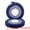 Dark Blue, variant on Unique Bargains 6Pcs Woven Dining Table Decor Round Placemats Red 11.8x11.8in
