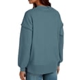 thumbnail image 4 of Oversized Sweatshirt for Women Long Sleeve Drop Shoulder Casual Seams Plain Crewneck Sweatshirts Pullover Tops, 4 of 8