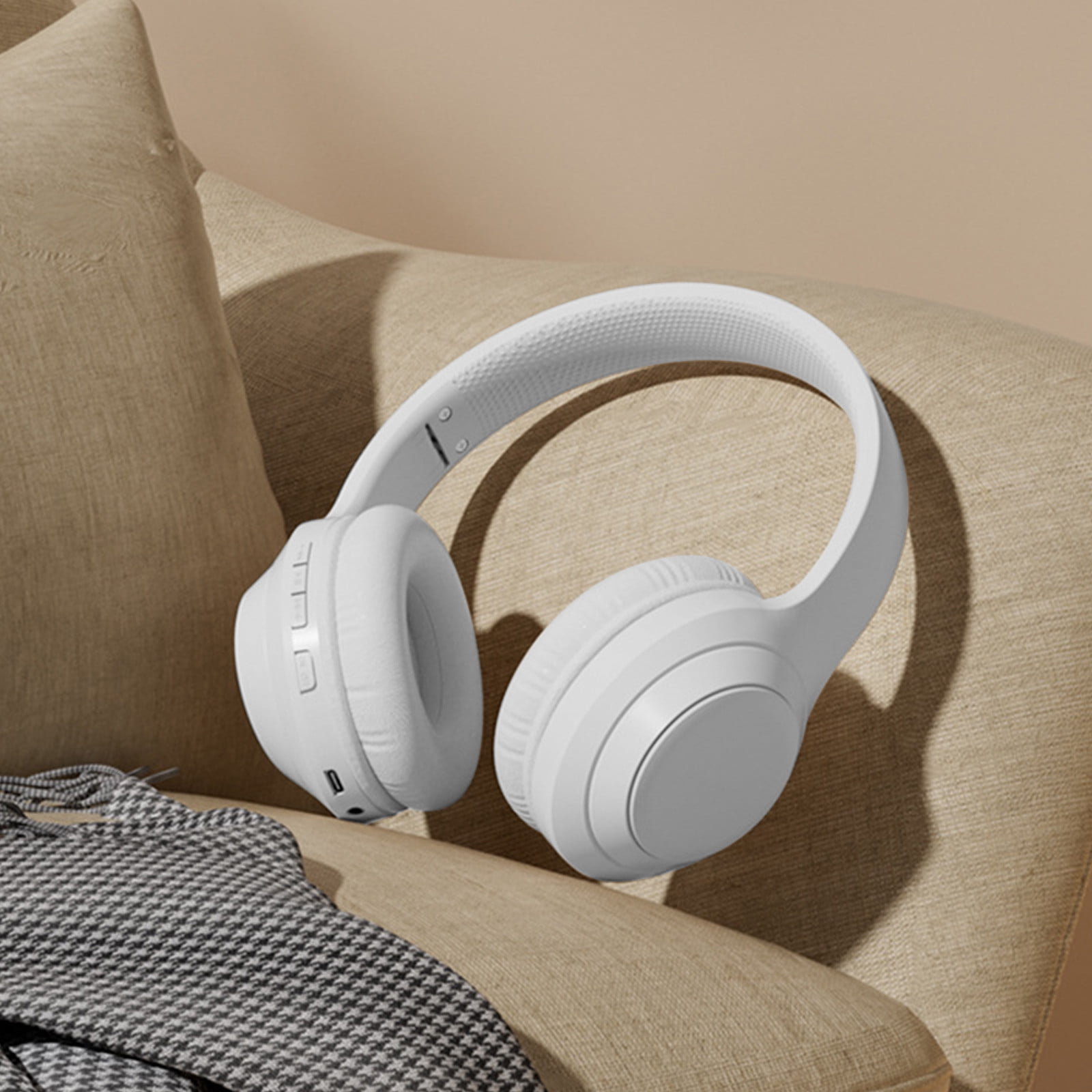 SPOORYYO Bluetooth Headphones Wireless, Over Ear Stereo Wireless Headset 16H Playtime with deep bass,Bluetooth Headphones with Microphone, Foldable Stereo Wireless Headset