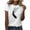 White-26, variant on Tbopshirt Womens Tops,T-Shirts for Women Short Sleeve,Summer Tops Round Neck Feather Printed,S-XXXL,Plus Size Tshirts