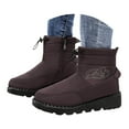 thumbnail image 3 of YLYL Womens Winter Fleece Snow Boots Fur Lined Warm Ankle Slip on Waterproof Outdoor Booties, 3 of 8