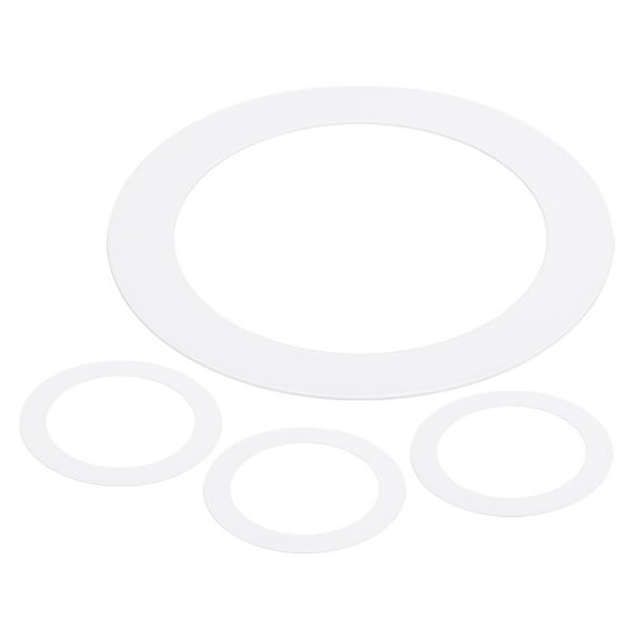 Uxcell Goof Rings for 3 Inch Recessed Lights, ID 2.9" x OD 4.7", 4 Pcs, White