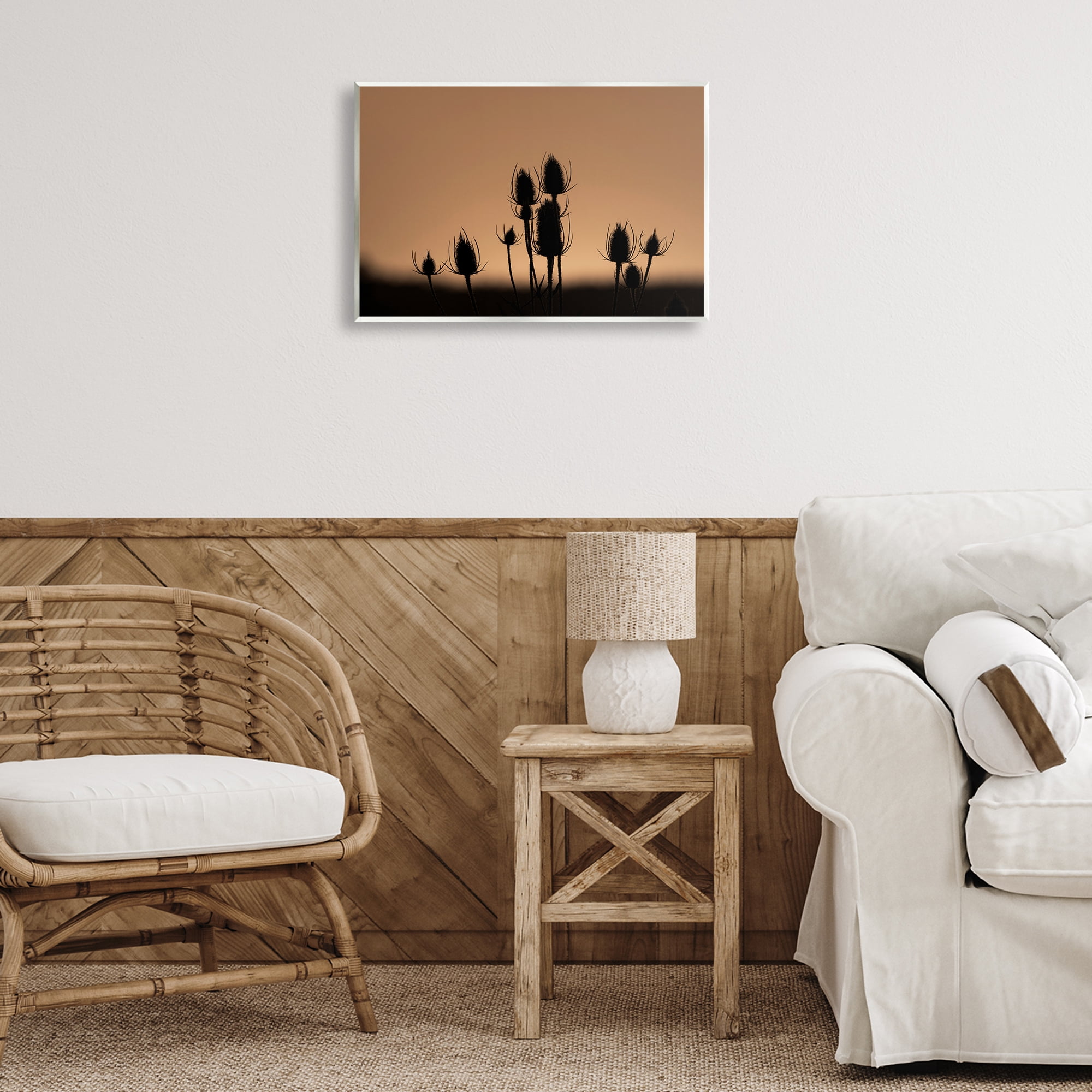 Stupell Industries Botanical Sprigs Silhouettes Plants & Flowers Photography Unframed Art Print Wall Art, 19 x 13