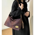 thumbnail image 2 of Women's Trendy Hobo Bag Checkered Tote Y2K Shoulder Crossbody Bag Large Handbag Retro Top Handle Purse, 2 of 9