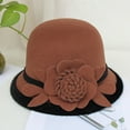 thumbnail image 2 of iHPH7 Fancy Hats for Women Winter Hats for Women Bucket Hats for Woman Vintage Hats for Women Felt Hat, T M, 2 of 2