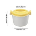 thumbnail image 2 of GOVOW Microwave Specific Plastic Rice Cooker With Lock Lid, Perfect for Steaming Rice, Safe to Mix, Food Storage Container, Free of Bisphenol A, Dishwasher Washable, Insulated Lunch Box, 2 of 9