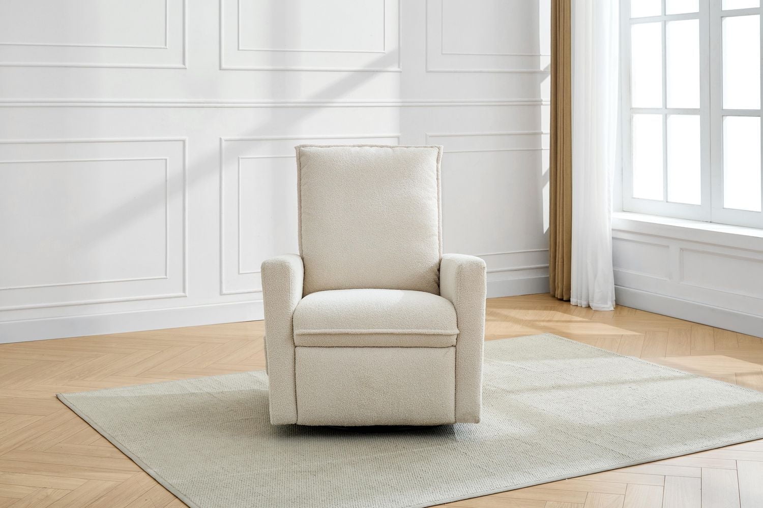 Fauteuil pivotant, coulissant et inclinable Boucle de Concord Baby en tissu