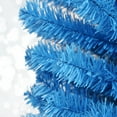 thumbnail image 3 of Gymax 6ft Pencil Artificial Christmas Tree Electroplate Pencil Tree (Blue), 3 of 10