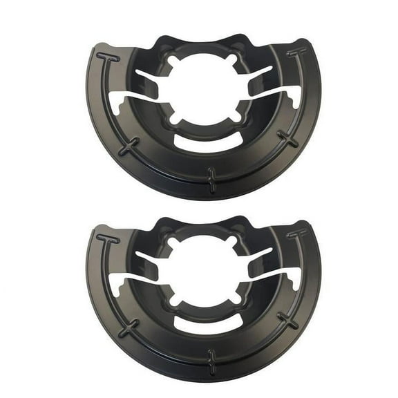 924-483 2PCs of Front Brake Dust Stone Shield Backing Plate For 1999-2004 Ford F-250 F-350 F-450 F-550 Super Duty Replace for F81Z1214AA 924-483 F81Z 1214-AA