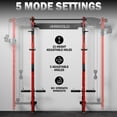 thumbnail image 5 of Mikolo Foldable Power Rack Cage,1000lbs Capacity Wall Mounted Squat Rack with independent pulley system, Space Saving Home Gym Equipment with 5 Adjustable Angle, 5 of 14