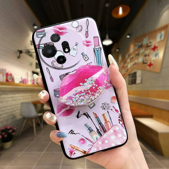 LYM-Phone Case For TCL 50XL 5G/50XL Nxtpaper 5G, quicksand Durable TPU Soft Case Simplicity Dirt-resistant Anti-knock protective phone lens protection Glitter cute Rotatable stand