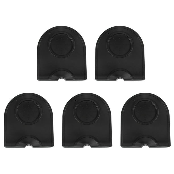 5X Sostenedor Moleta Pluma de Arte Espresso Latte Café de Barista Manual Estera Almohadilla de Silicona Accesorios de Cocina Negro