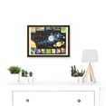 thumbnail image 2 of Rand McNally 1969 Modern Map Of Outer Space Chart Artwork Framed Wall Art Print A4, 2 of 4