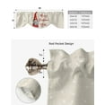 thumbnail image 5 of Christmas Gnome Snowflake Window Curtain Living Room Kitchen Cabinet Tie-up Valance Curtain Rod Pocket Valance, 5 of 6