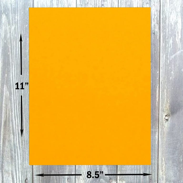 Jam Paper Matte 80lb Cardstock - 8.5 x 11 Coverstock - Sunflower Yellow - 50 Sheets/Pack