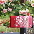 thumbnail image 6 of Valentines Day Dog Cat Paw Prints Mailbox Cover Magnetic Standard Size 21" x 19", Pink Love Heart Decorative Post Letter Box Wrap Decor, Anniversary Wedding Garden Yard Outdoor Decoration, 6 of 6