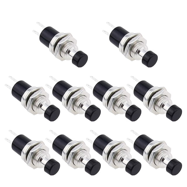 10/20 Pcs Momentary Push Button On Off Switches Normally Closed Contacts Model