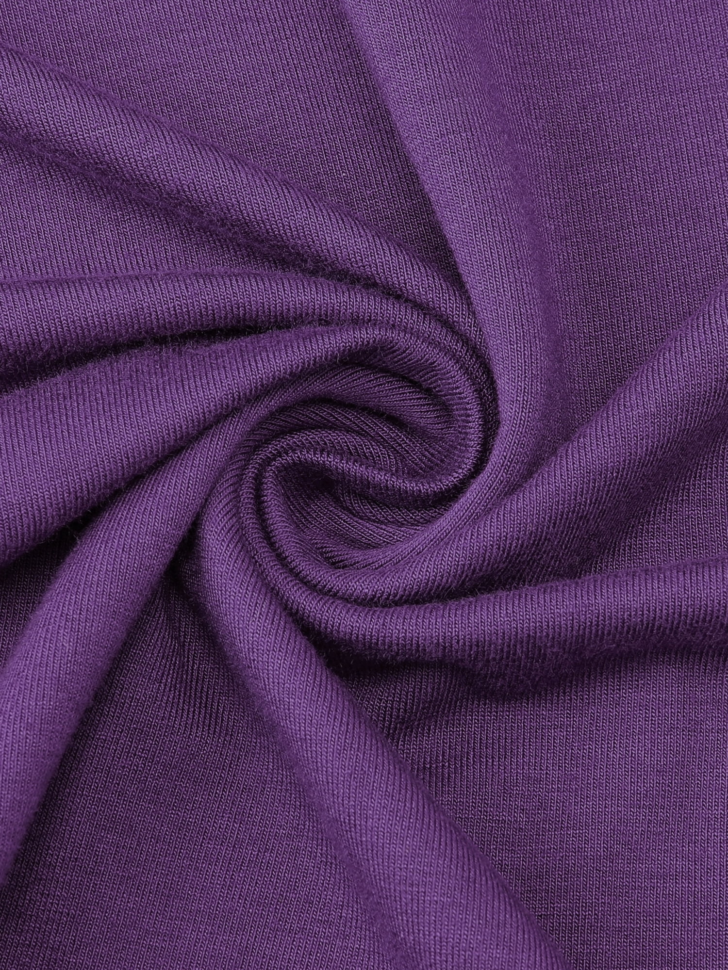 DARING DIVA Women's Long Sleeve High Low Hem Rayon Sleepdress with Pockets 2XL Deep Purple