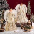 thumbnail image 2 of Figura de ángel de Navidad de 16 pulgadas, adorno navideño, manualidades con alas, decoraciones navideñas para el hogar, regalo festivo, 2 of 5