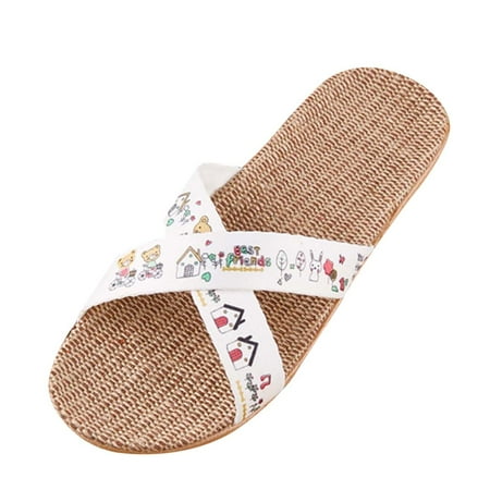 

Luiyenes Slippers For Fashion Ladies Women Breathable Bohemia Beach Slip On Shoes Casual Sandals