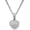 Silver Square Diamond Heart, variant on Silver Heart Necklace 14K Gold Plated Heart Pendant Cubic Zirconia Necklace for Women Men, Iced Out Love Necklace Jewelry Gift Valentine's Day/Mother's Day/Christmas/Anniversary/Birthday Gift