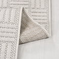 thumbnail image 2 of White Modern Polyester Area Rugs for Living Room Jacquard Textured Modern Rugs Soft Geometric Rug for Bedroom Mid Century Washable Rug Non-Slip Bohemian Carpet Perfect for Dining Room Office Beige, 2 of 4
