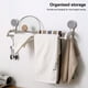 thumbnail image 5 of Toallero de pared Kearding para baño cocina estante de almacenamiento gratuito, 5 of 6
