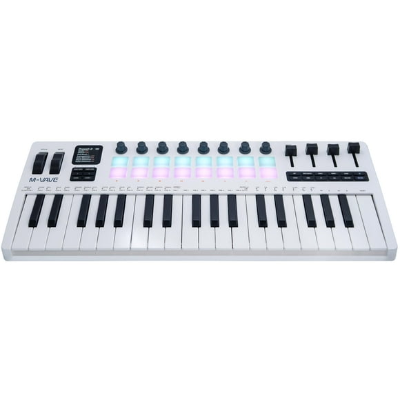 Controlador de teclado MIDI inalámbrico M-VAVE SMK-37 Pro de 37 teclas