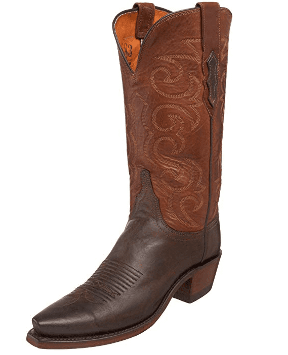 Lucchese 1883 Chocolate Western Women\u2019s Leather Boots N4554 Size 7B