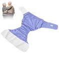 thumbnail image 3 of Adult Nappy, Incontinence Diaper Polyester Reusable  Water Absorption Back Waist Opening Leakproof  for Home for Patient 201 Light Purple, 3 of 7