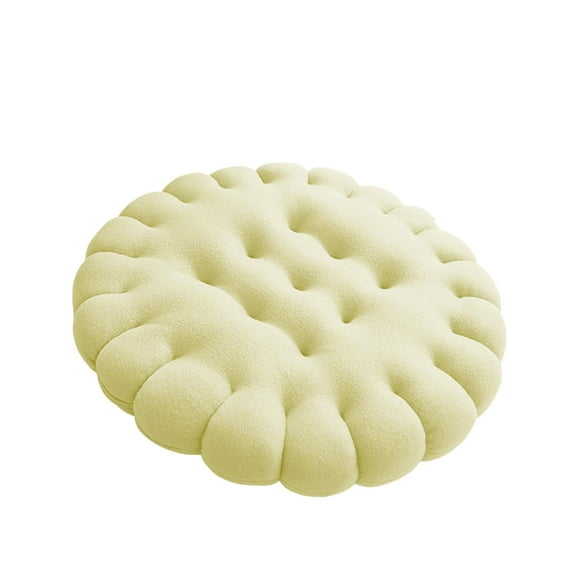 colaxi Square Biscuit Shape Cushion Seating Cushion Simple Decorations Chair Pad Throw Pillow for Meditation Seat Sofa Playroom Green